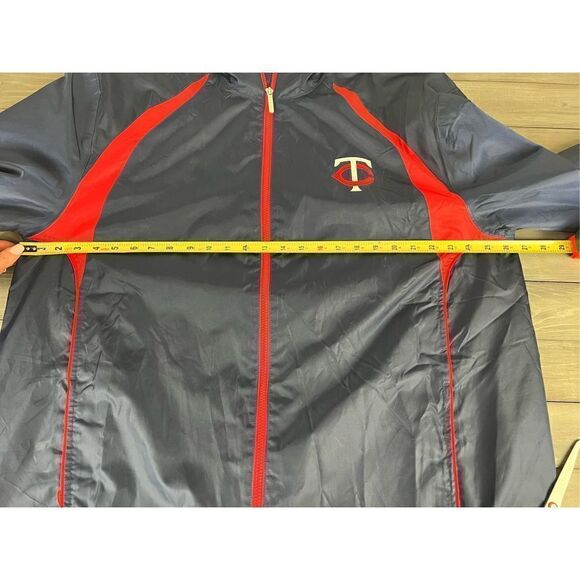 Minnesota Twins Reebok Authentic Baseball MLB Windbreaker Size 2XL - Picture 11 of 13